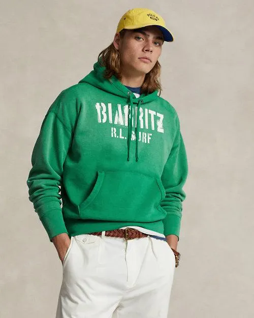 Vintage Fit Fleece Graphic Hoodie