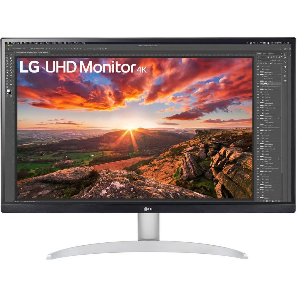 LG - 27” IPS LED 4K UHD 60Hz AMD FreeSync Monitor with HDR (DisplayPort, HDMI) - Black