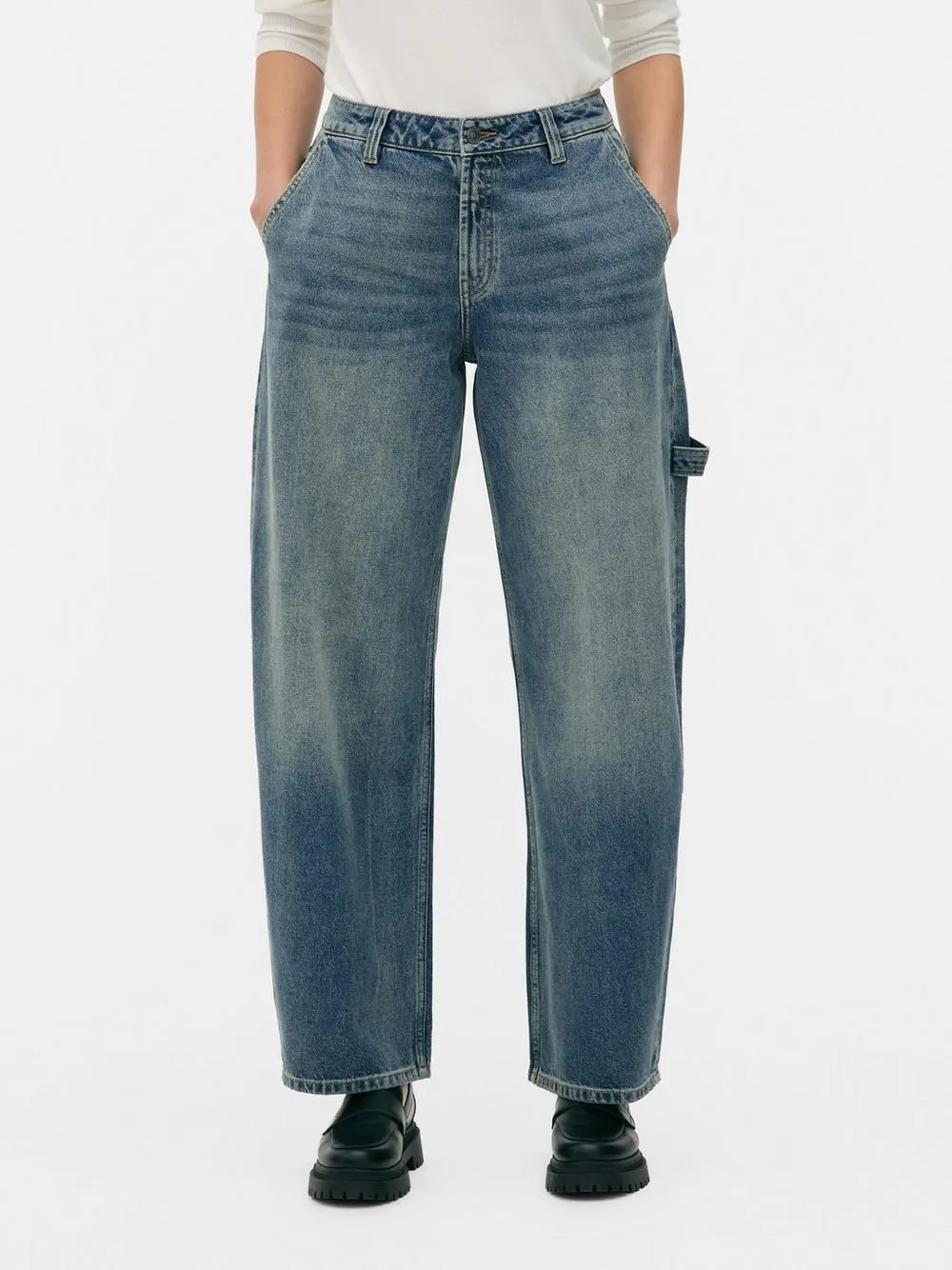 Low Rise Utility Jeans