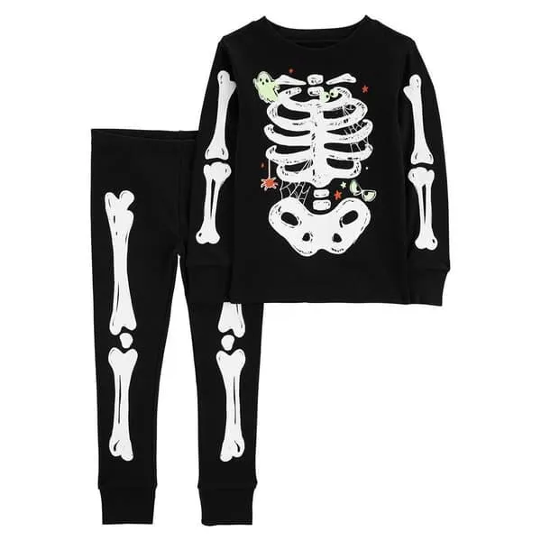 Toddler Boy Carter’s® 2pc. Glow in the Dark Skeleton Pajama Set