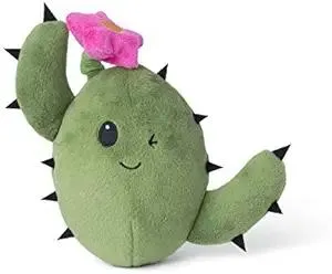 Barkbox 2 in 1 Interactive Plush Dog Toy - Rip and Reveal Toy for Dogs and Puppies - Stimulating Squeaky Pet Toys | Consuela Cactus (Large)