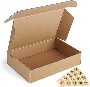 Eupako 9x6x2 Shipping Boxes Small Corrugated Cardboard Box - 25 Pack Brown Mailing Boxes for Packaging Small Business, Mailer Box