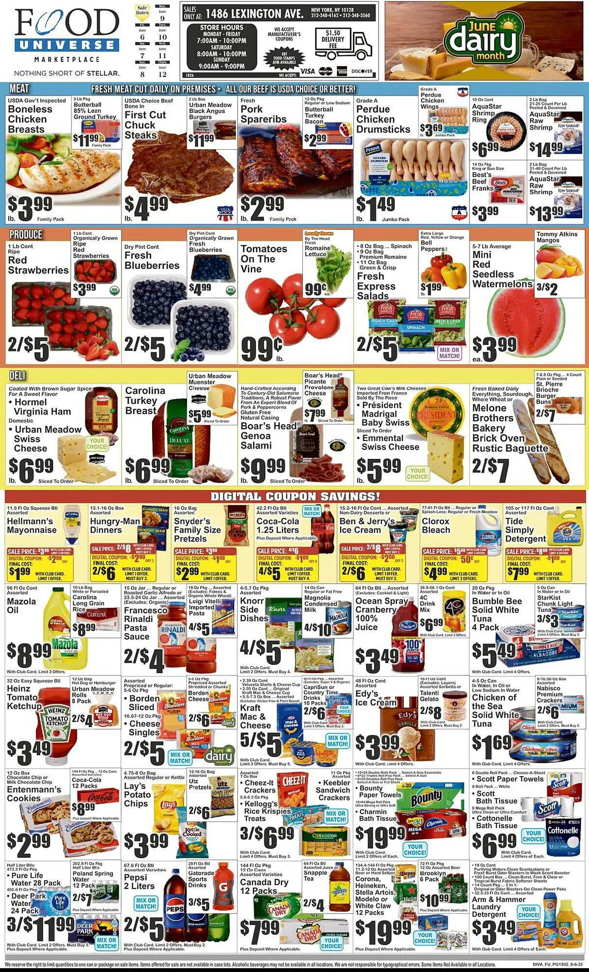 Weekly ad Food Universe Weekly Ad from June 6 to June 12 2025 - Page 1