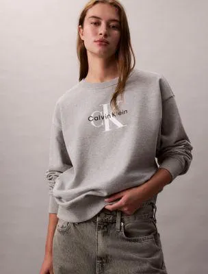 Monogram Logo French Terry Relaxed Sweatshirt