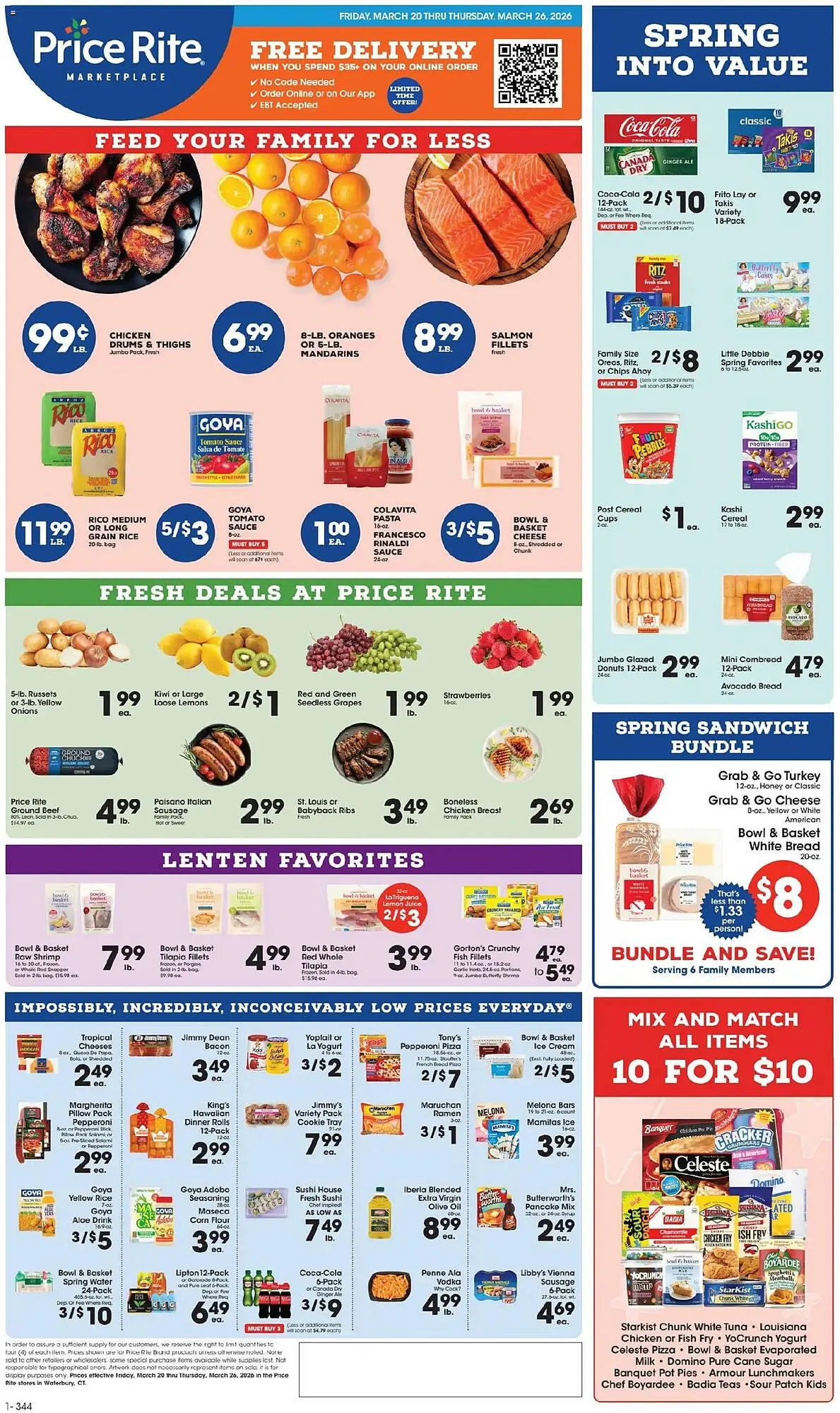Weekly ad Price Rite circular from March 19 to March 27 2026 - Page 1
