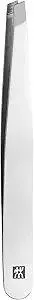 ZWILLING slanted tweezers for precise eyebrow hair removal, stainless steel polished, 90 mm