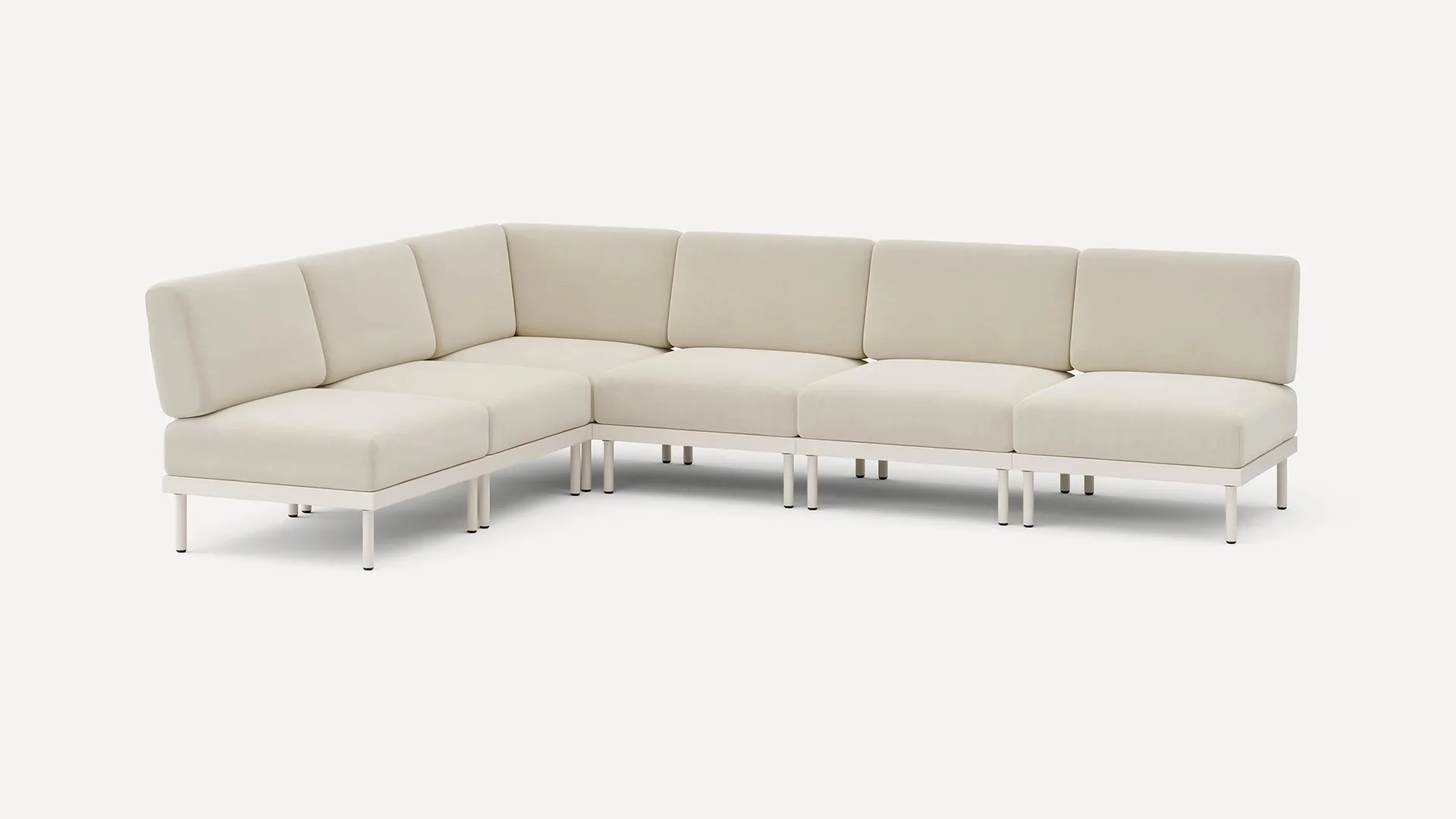 Relay Outdoor 6-Piece Armless Sectional