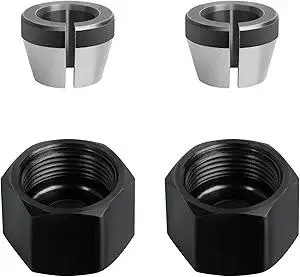671361001 Collet Nut and 671362001 Collet Cone Sleeve Combo Compatible With Ridgid R2400 R2401 R86044 R860443 Laminate Trimmers Router - 2 pack﻿