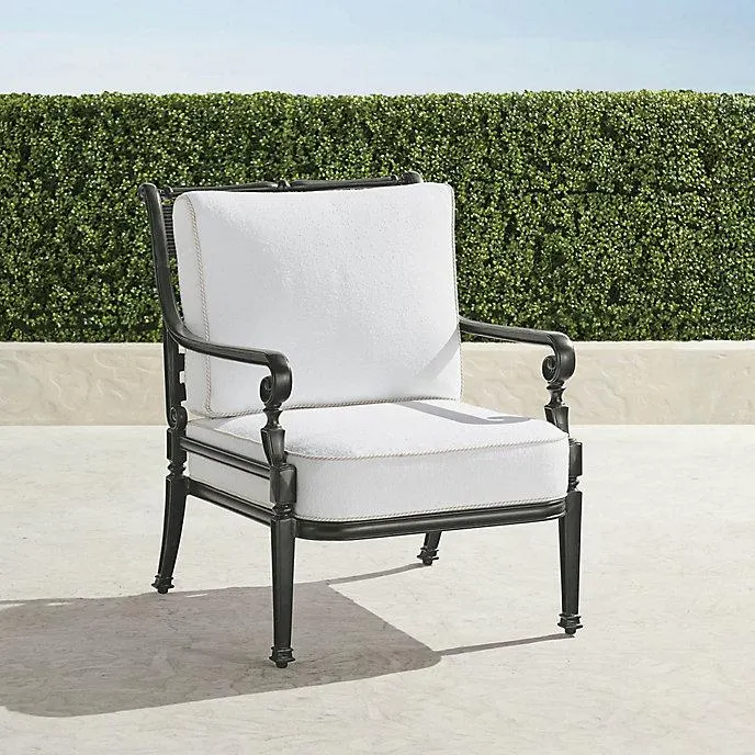 Carlisle Lounge Chair with Cushions in Slate Aluminum