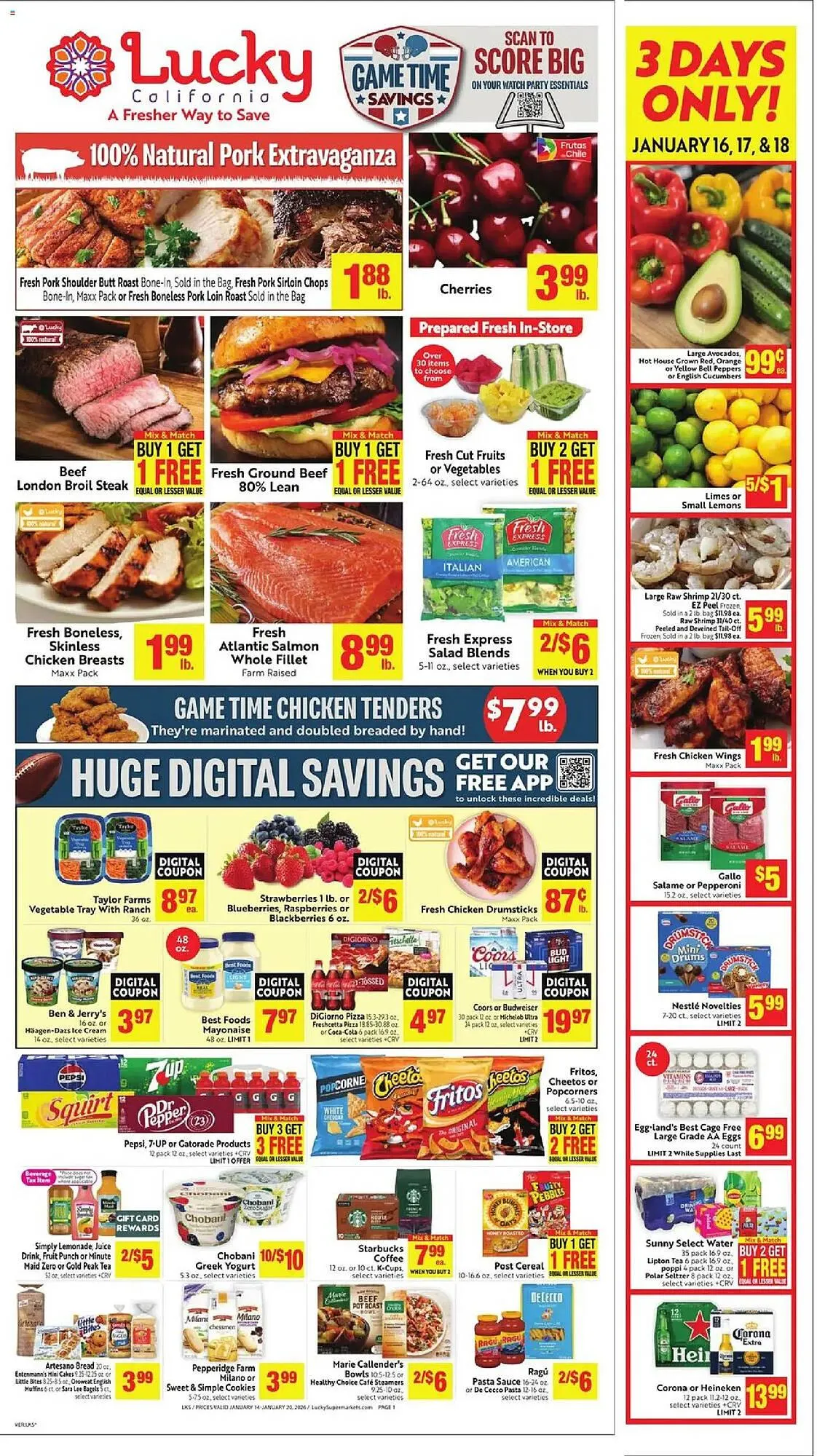 Weekly ad Lucky Supermarkets weekly ad from January 14 to January 20 2026 - Page 1