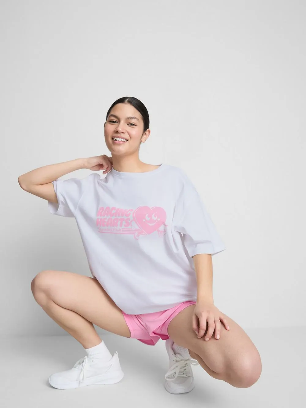 Relaxed Cotton Graphic Active Tee