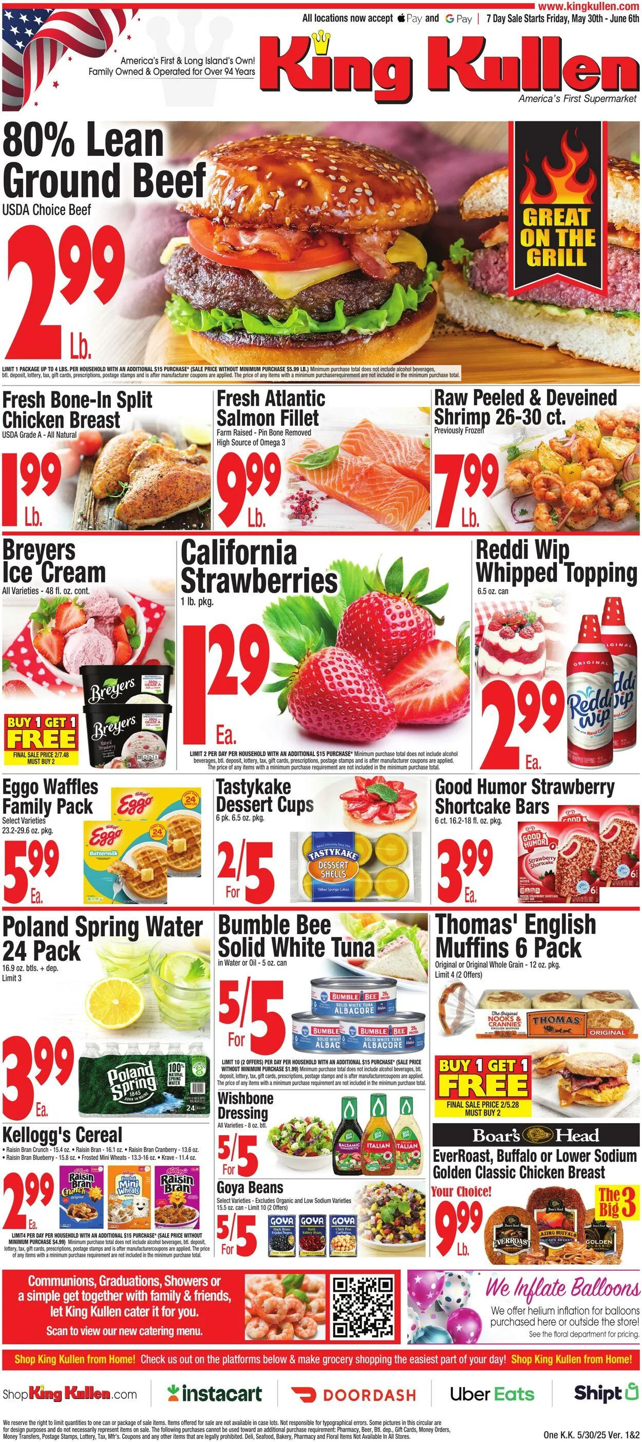 Weekly ad King Kullen Current weekly ad from May 29 to June 5 2025 - Page 1
