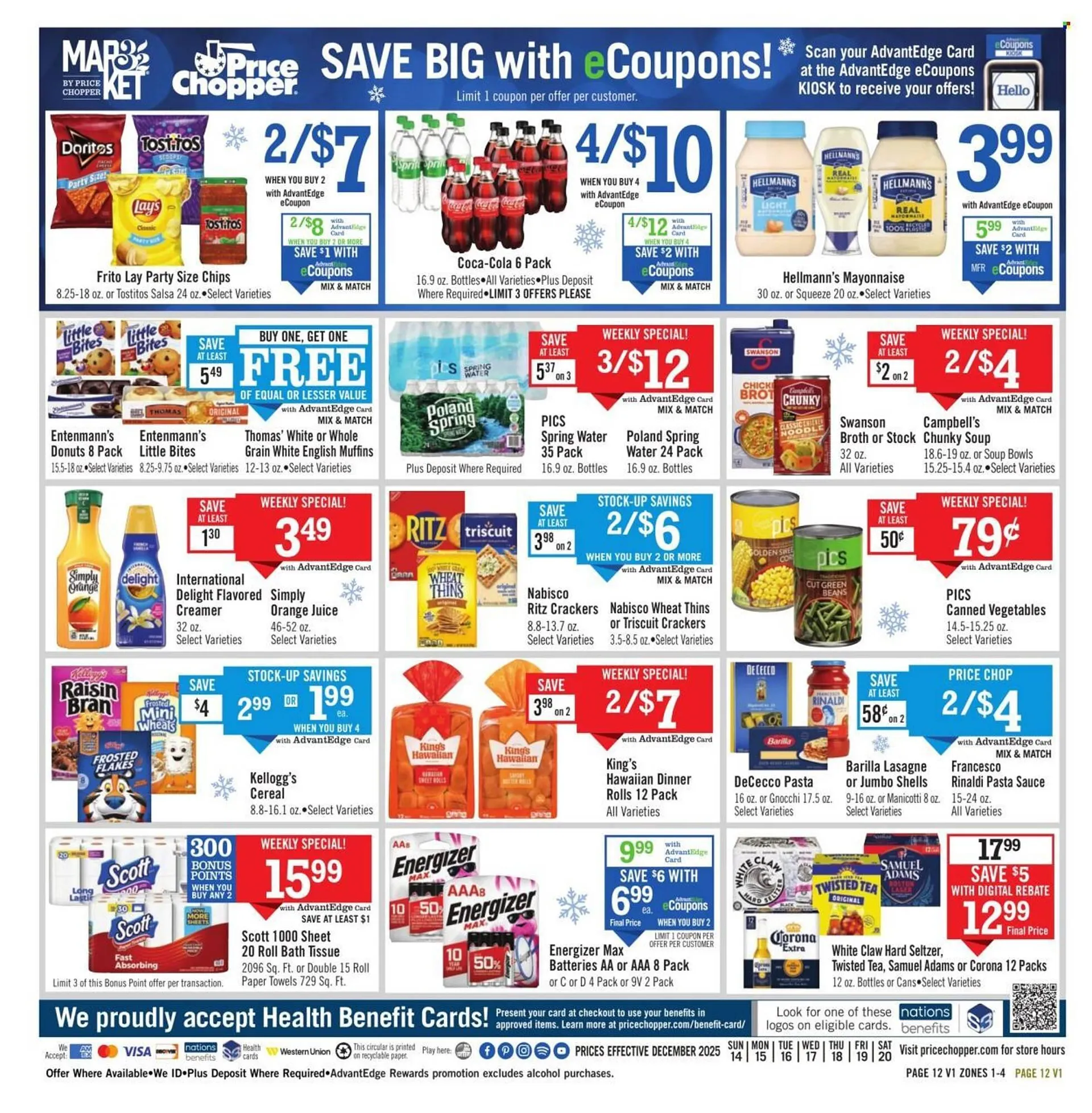 Weekly ad Price Chopper weekly ad from December 14 to December 20 2025 - Page 12