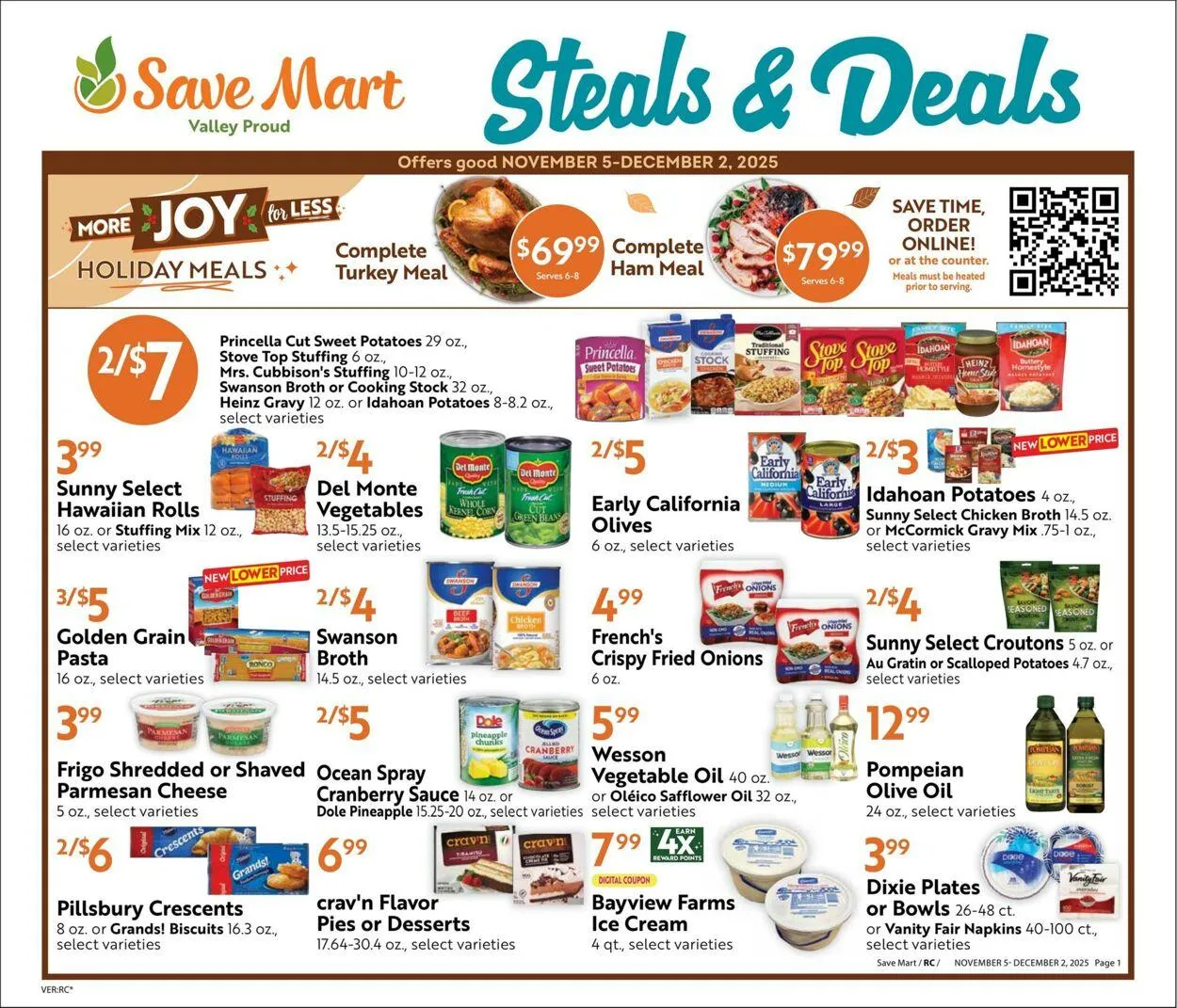 Weekly ad Save Mart Current weekly ad from November 5 to December 2 2025 - Page 1