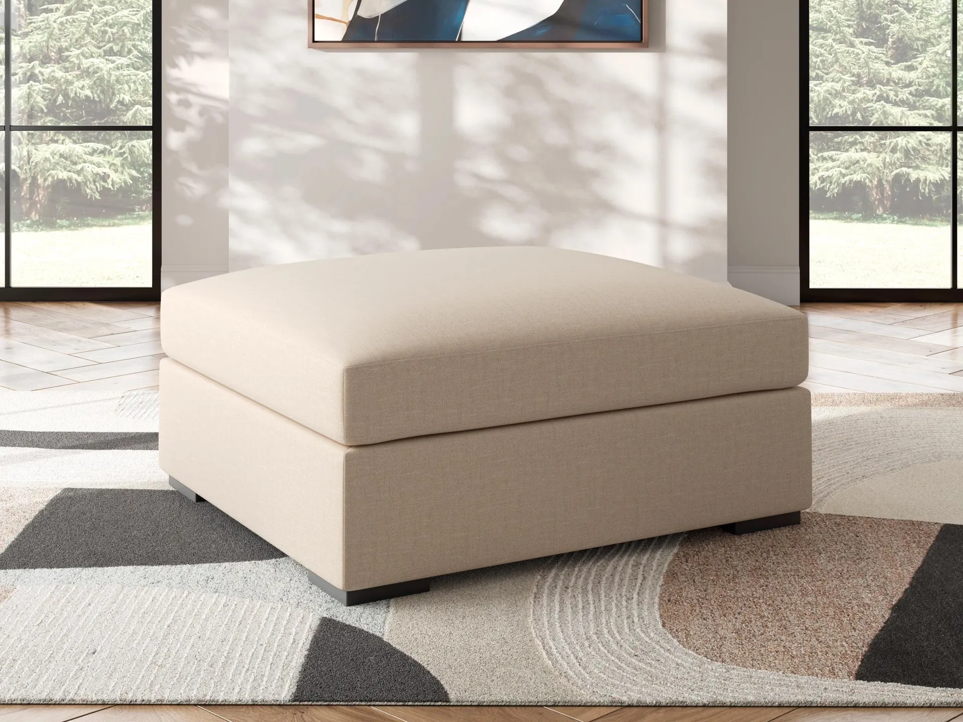 Regality Next-Gen Nuvella™ Performance Fabric Oversized Accent Ottoman