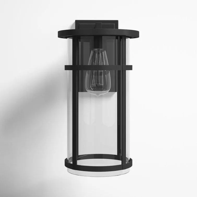 Kamio Single Light Cylinder Outdoor Wall Light
