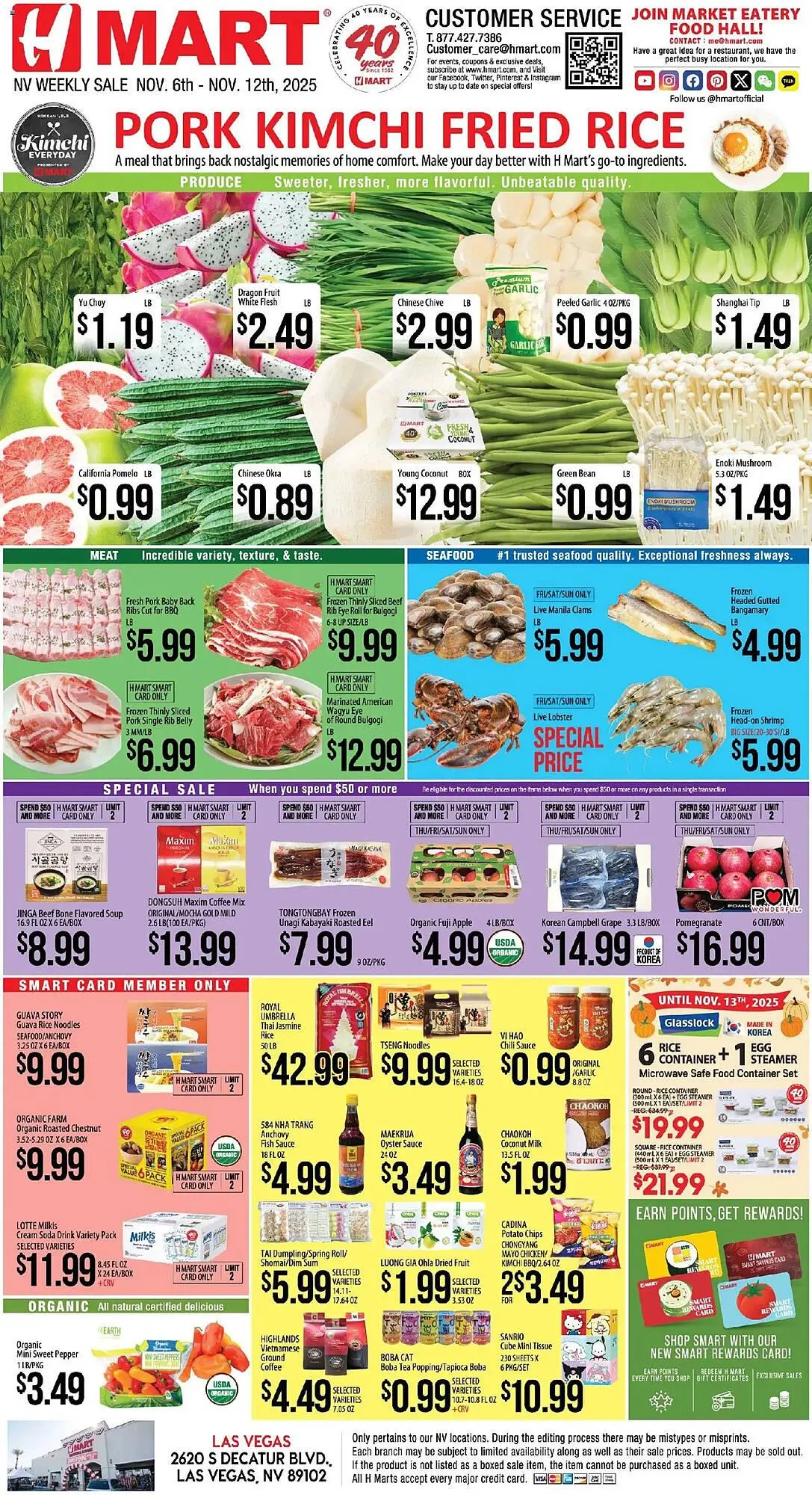 Weekly ad Hmart weekly ad from November 6 to November 12 2025 - Page 1