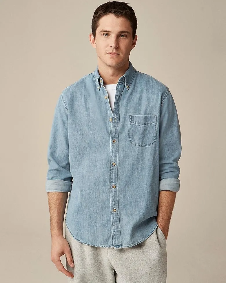Midweight denim workshirt