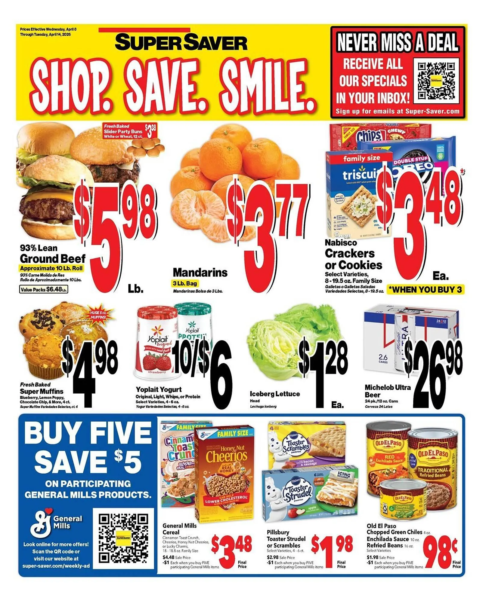 Weekly ad Super Saver weekly ad from April 8 to April 14 2026 - Page 1