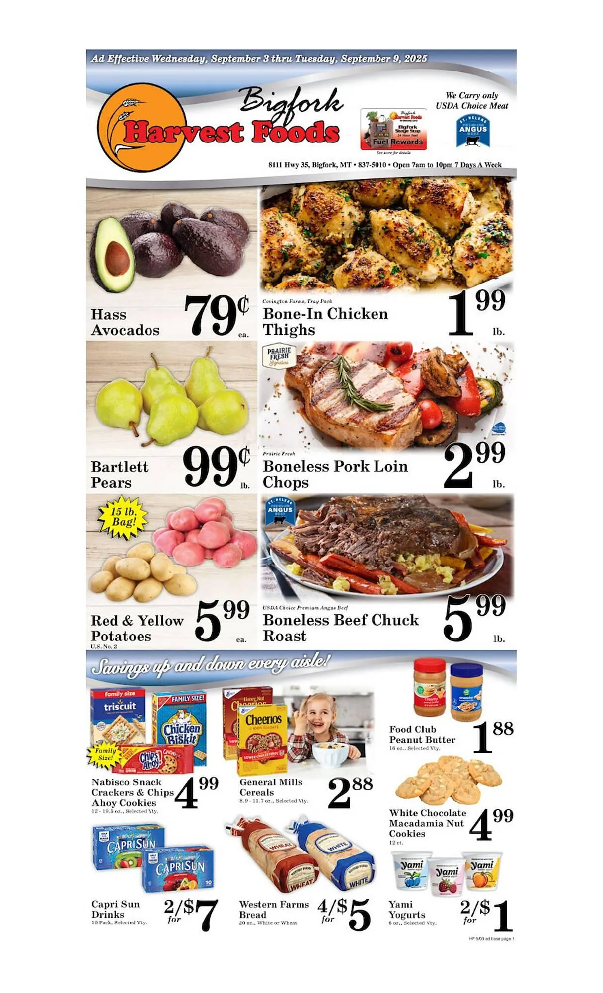 Weekly ad Harvest Foods weekly ad from September 3 to September 9 2025 - Page 1