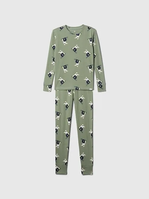 Kids Organic Brushed Cotton PJ Set