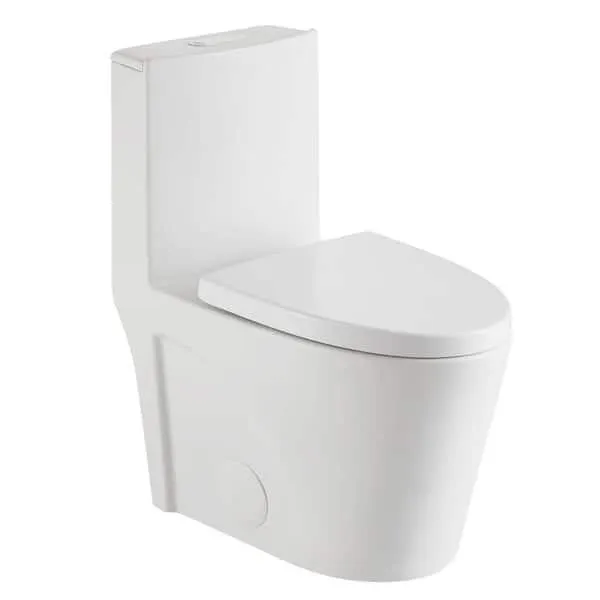 Ultraluxe 12 in. Rough-In one-piece 1/1.6 GPF Dual Flush Elongated Toilet in White Matte Seat Included