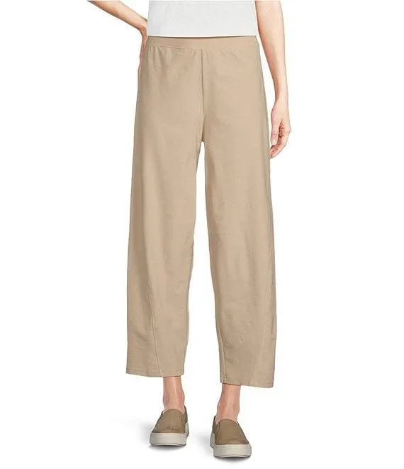 Washable Stretch Crepe Lantern Ankle Pants