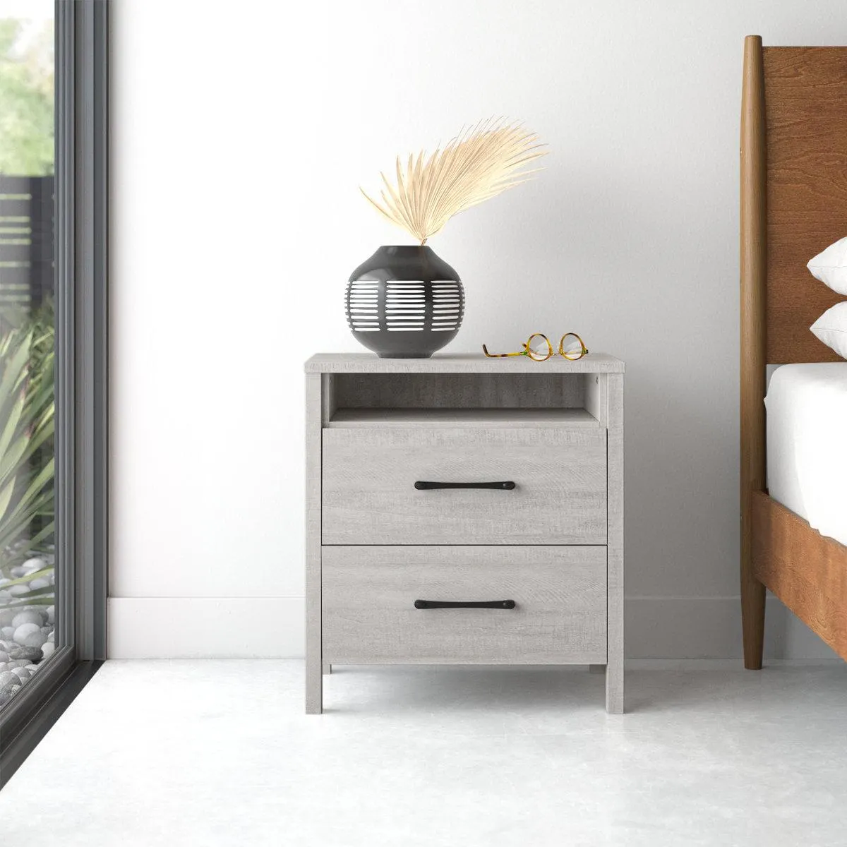 Allysyn 22.7" 2 Drawer Nightstand