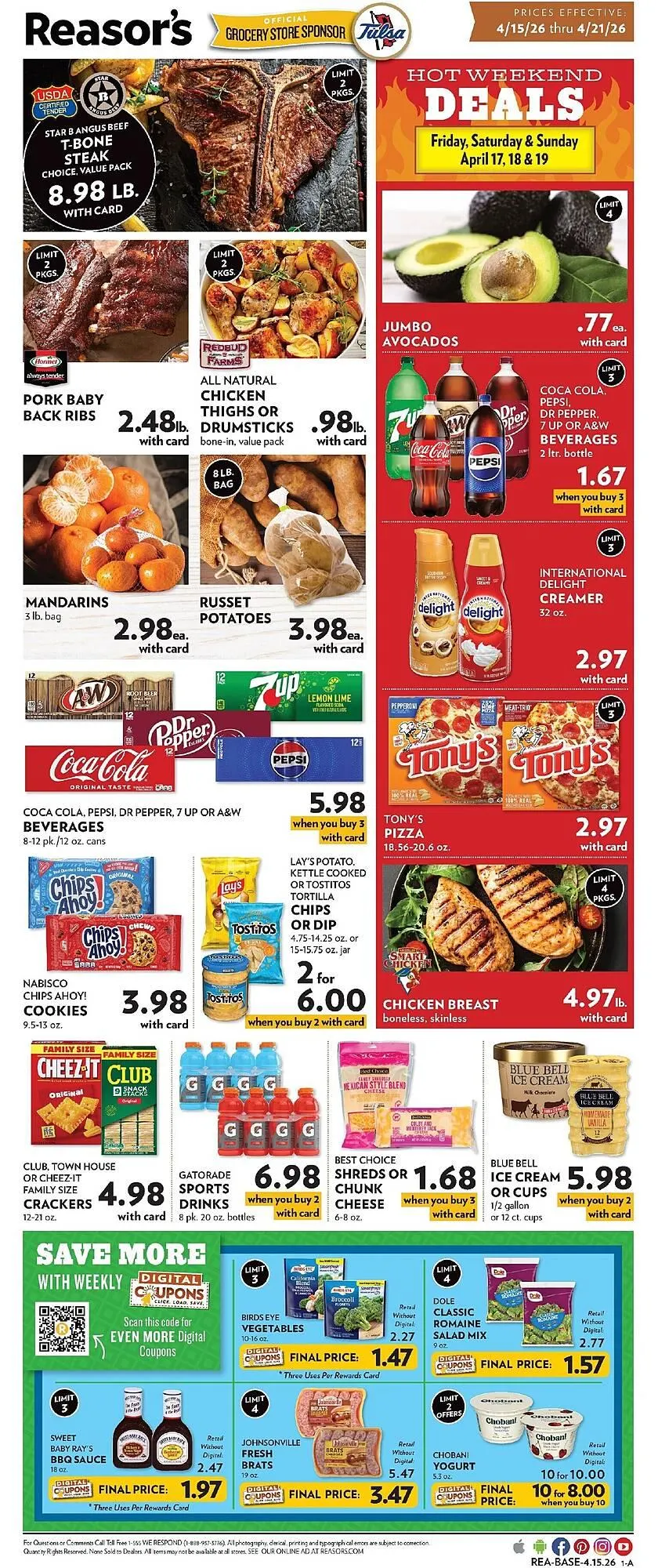 Weekly ad Reasors weekly ad from April 15 to April 21 2026 - Page 1
