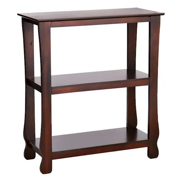 Providence Theodore 3-Tier Thick Leg Bookshelf, Brown