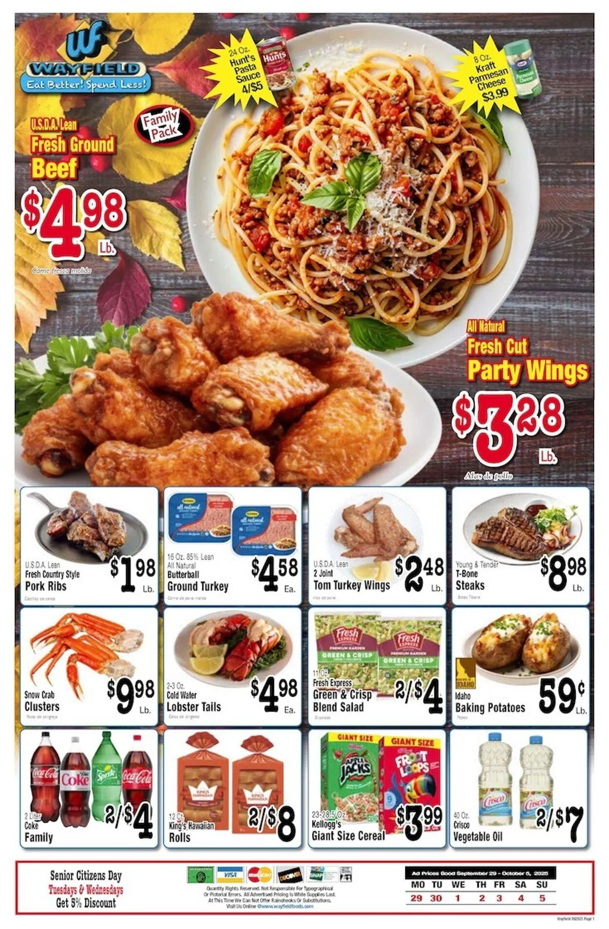 Weekly ad Wayfield from September 29 to October 5 2025 - Page 1