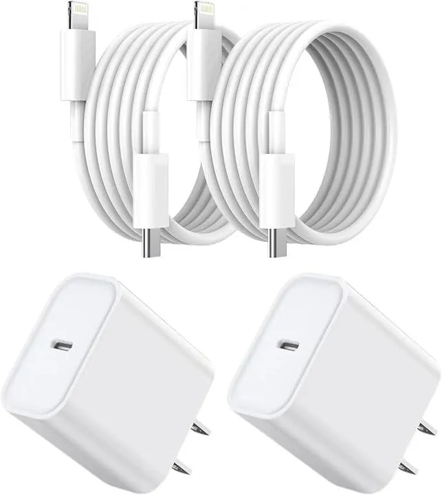 iPhone Fast Charger,[Apple MFi Certified] iPhone Charger Fast Charging Apple Wall Charger Block 6FT USB C Lightning Cable Cord Type C Adapter for iPhone 14 Pro Max/13/12 Mini/11/10/XS Max/XR/X/8/7/SE