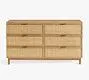 Westly Cane 6-Drawer Dresser (60")