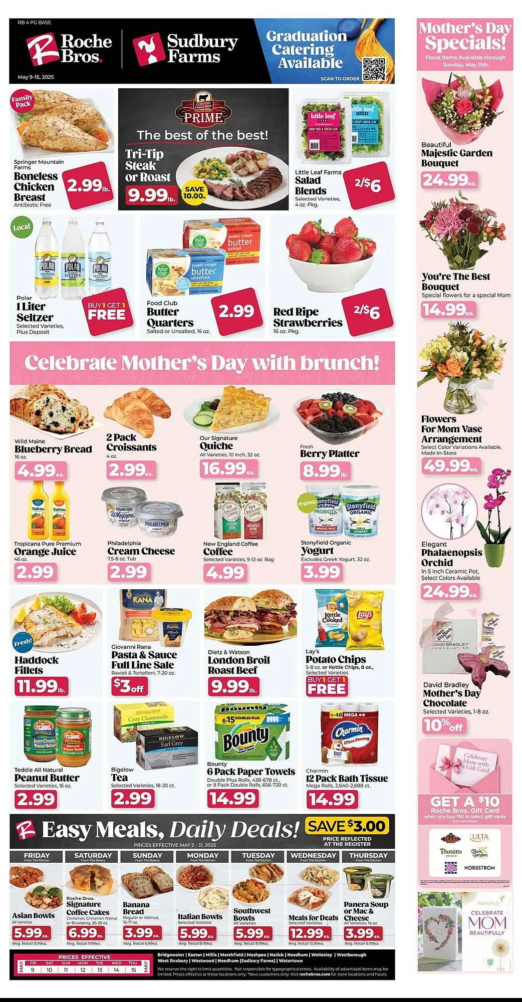 Weekly ad Roche Bros Weekly Ad from May 9 to May 15 2025 - Page 1