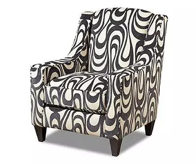 Riptide Slate & White Accent Chair