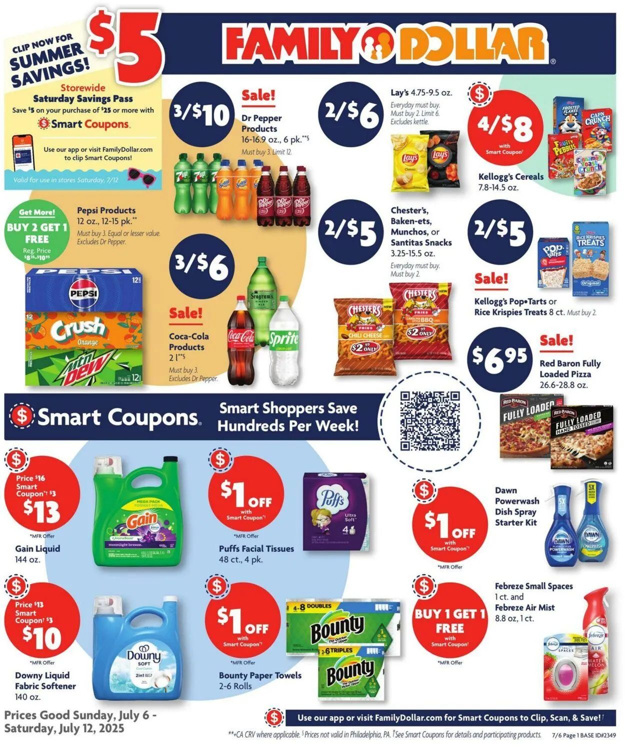 Catálogo de Family Dollar Current weekly ad 6 de julio al 12 de julio 2025 - Página 1