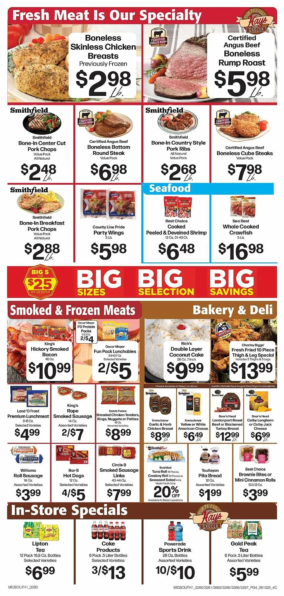 Weekly ad Hays Supermarket Weekly Ad from August 13 to August 19 2025 - Page 4