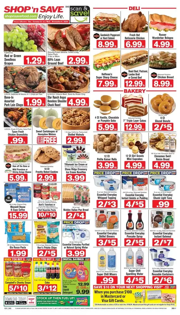 Weekly ad Shop 'n Save Weekly ad from October 31 to November 14 2024 - Page 1