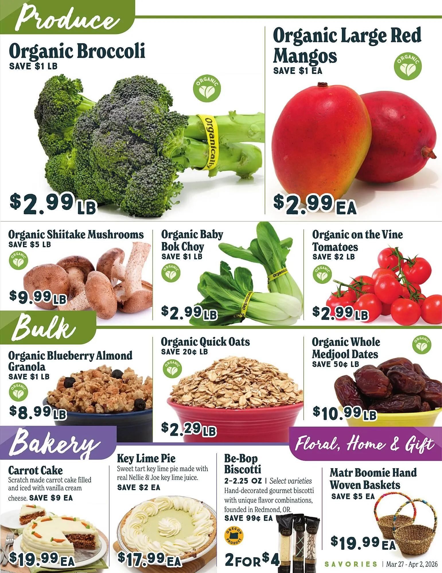 Weekly promotion Market of Choice weekly ad spanning from March 27 to April 2 2026 - Page 3 for Catalogue 365