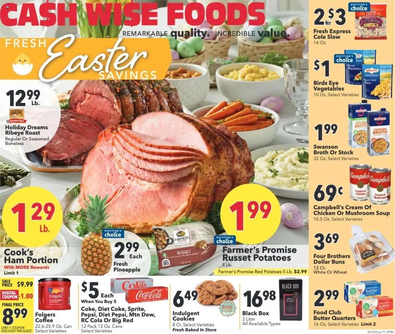 Weekly ad Cash Wise Weekly Ad from April 16 to April 22 2025 - Page 1