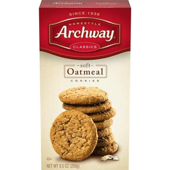 Archway Cookies, Classic Soft Oatmeal Cookies, 9.5 oz