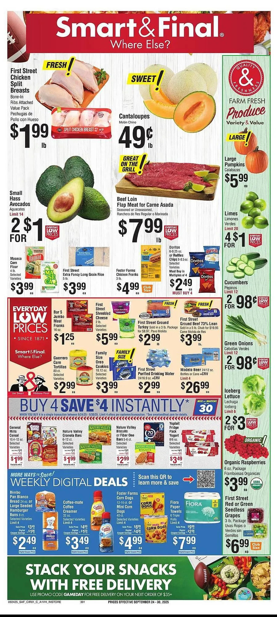 Weekly ad Smart & Final weekly ad from September 24 to September 30 2025 - Page 1