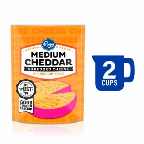 Kroger® Medium Cheddar Shredded Cheese