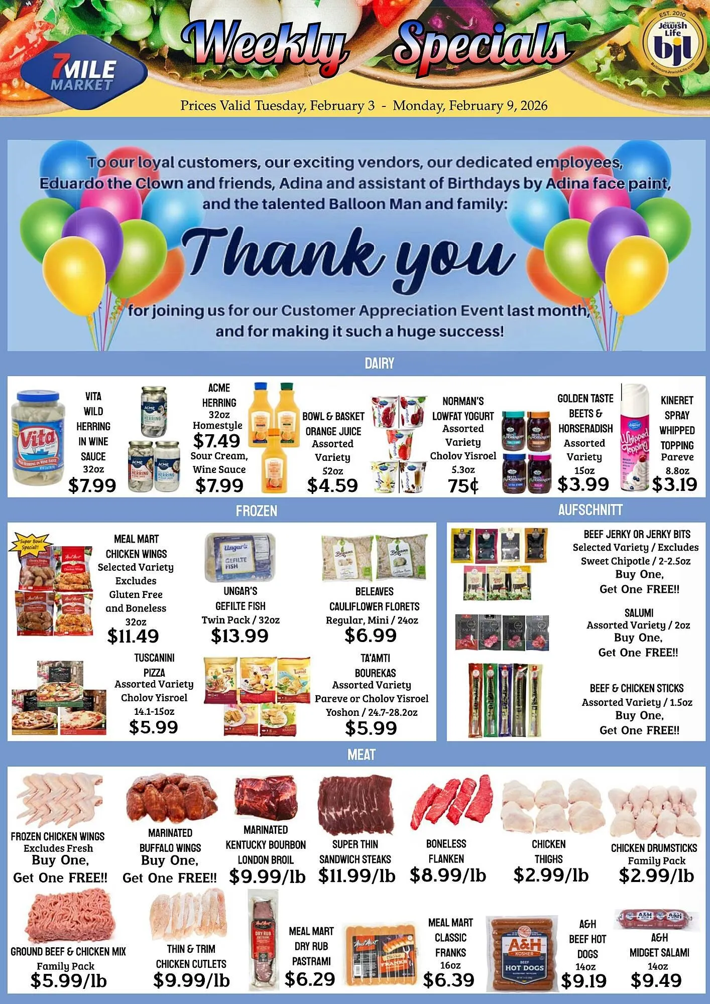 Weekly ad Seven Mile Market circular from February 3 to February 9 2026 - Page 1