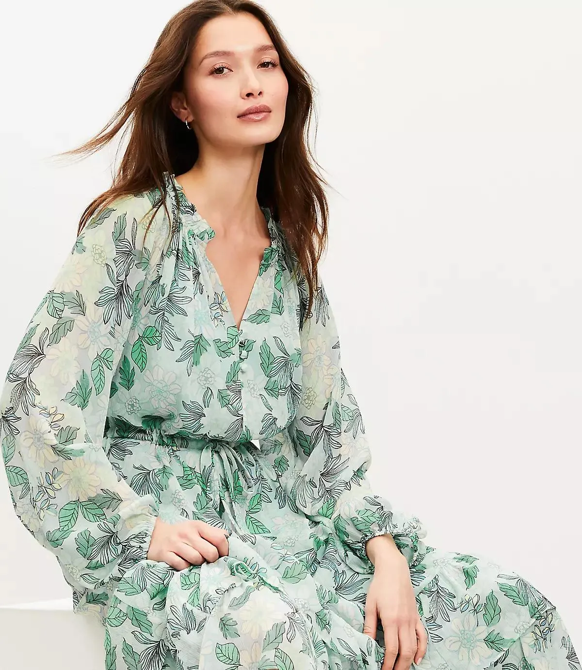 Gardenia Ruffle Maxi Dress