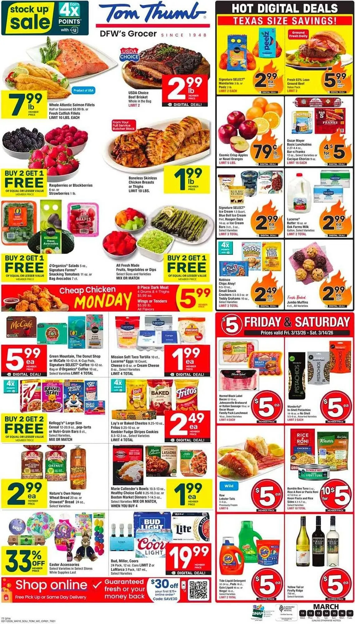 Weekly ad Tom Thumb weekly ad from March 11 to March 17 2026 - Page 1