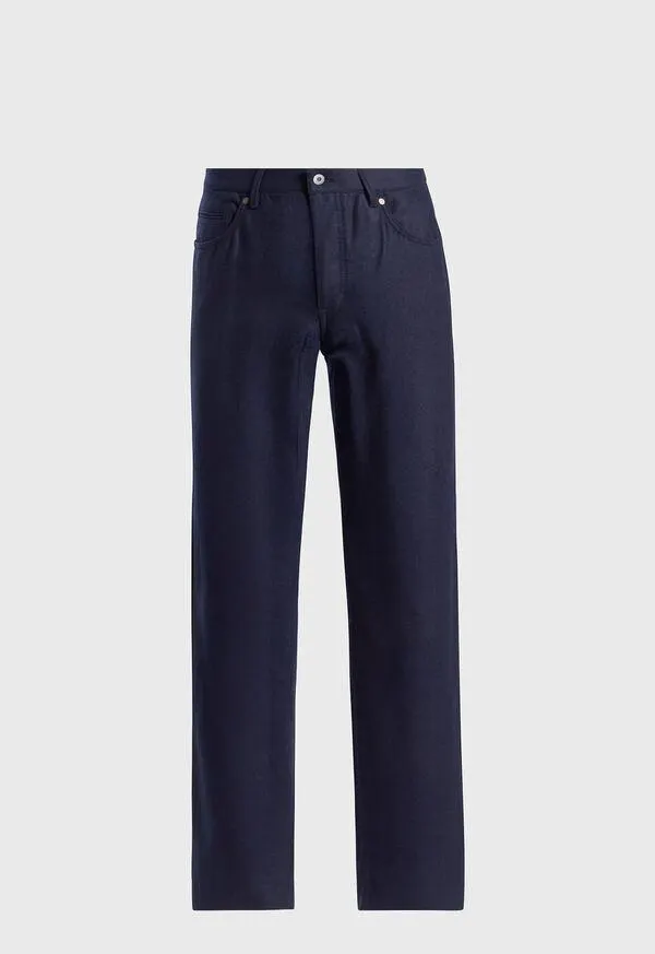 Wool Flannel Five Pocket Pant