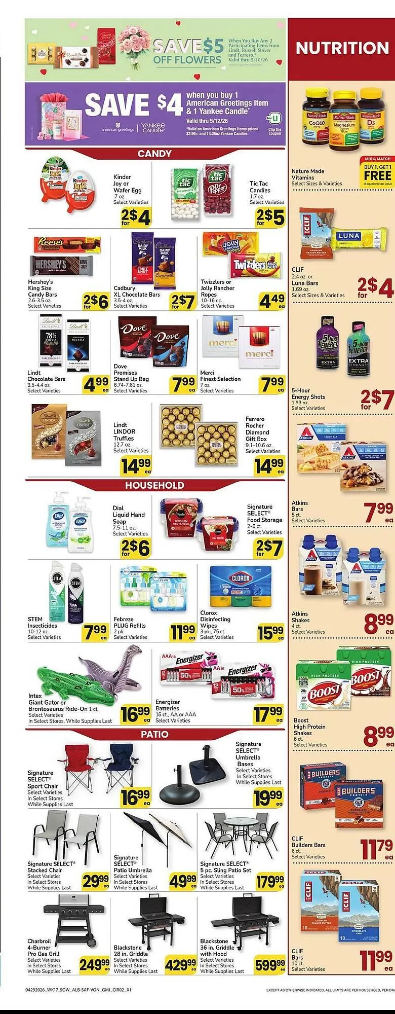 Weekly promotion Safeway weekly ad spanning from May 6 to May 12 2026 - Page 10 for Catalogue 365