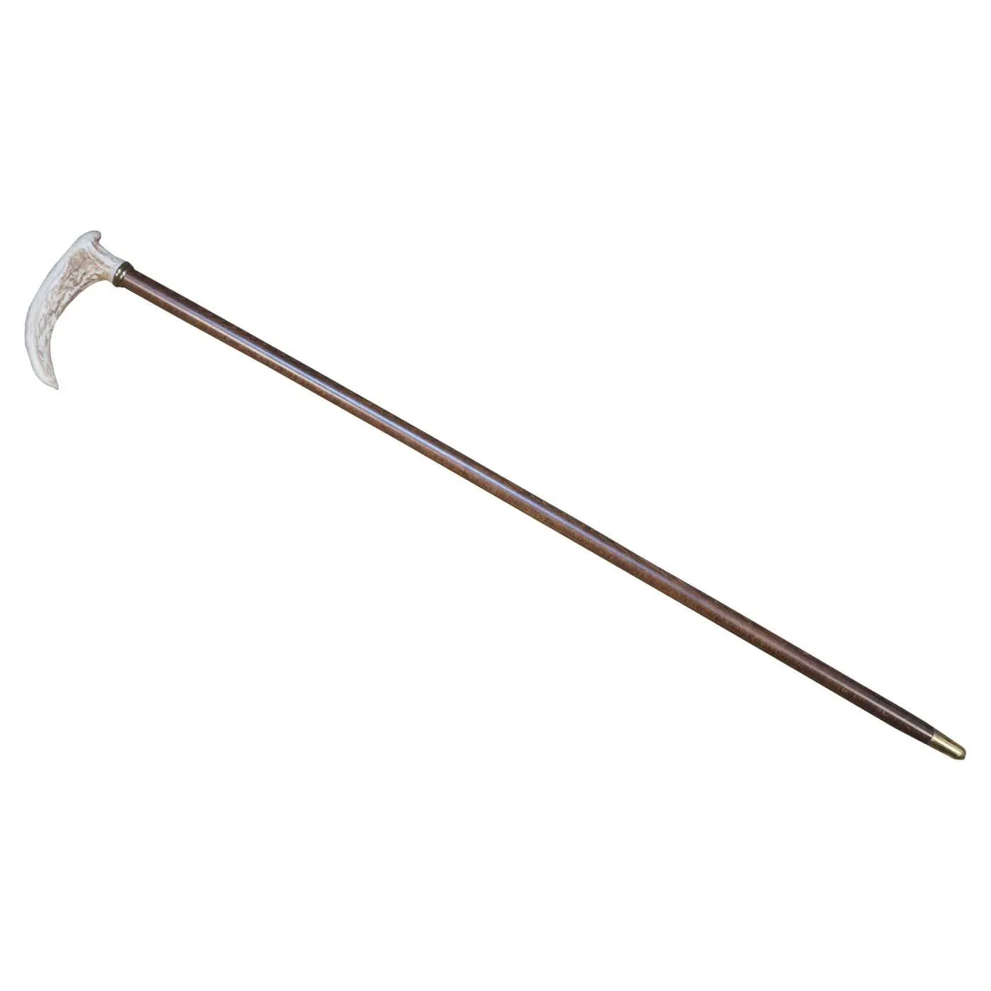 Oak Elk Stag Horn Antler Handle Walking Stick Cane Scottish Thistle 36"