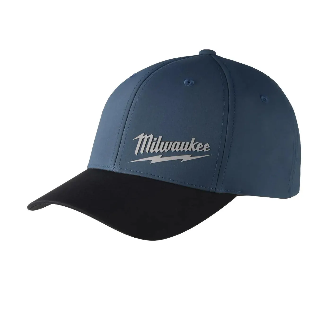 WORKSKIN Series 507BLLXL Fitted Hat, L/XL, Cotton/Polyester Shell, Blue